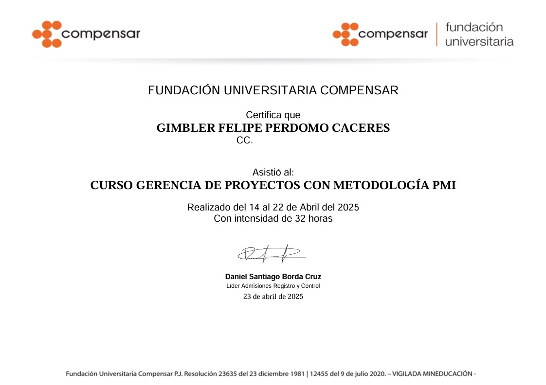 PMI Certificate